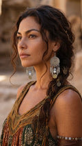 Boho Feather Drops Earrings