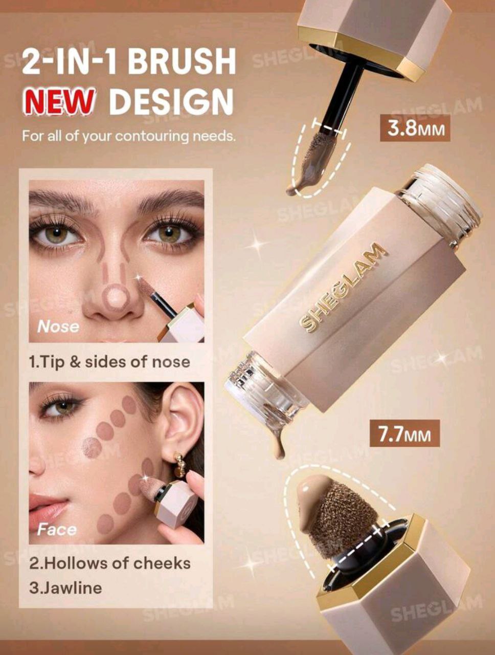 Sheglam Precision Sculpt Liquid Contour Duo – Warm Honey | Sculpted Glow Makeup