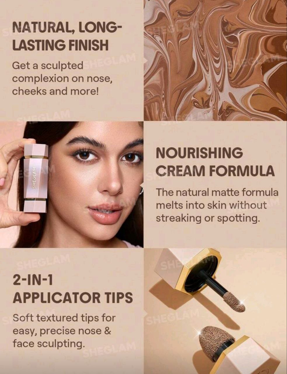 Sheglam Precision Sculpt Liquid Contour Duo – Warm Honey | Sculpted Glow Makeup