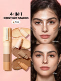 SHEGLAM Multi-Glam Face Pen – Tan | 5-Color Contour Stick