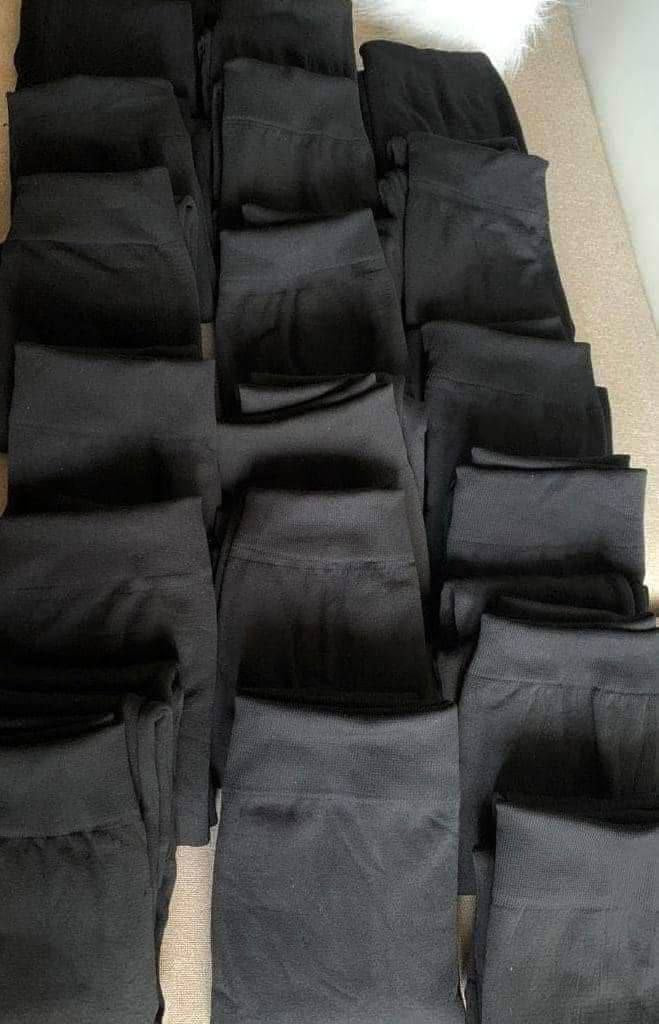 Women’s Black Padded Fur Winter Leggings – Warm & Cozy Thermal Pants