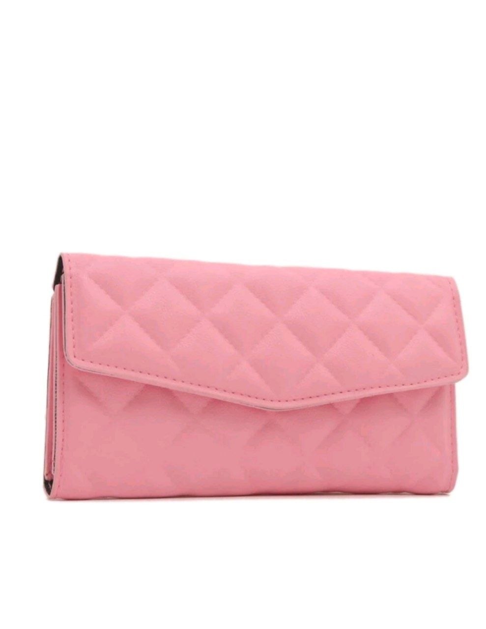 Women's Long Wallet ( Beige & Pink )