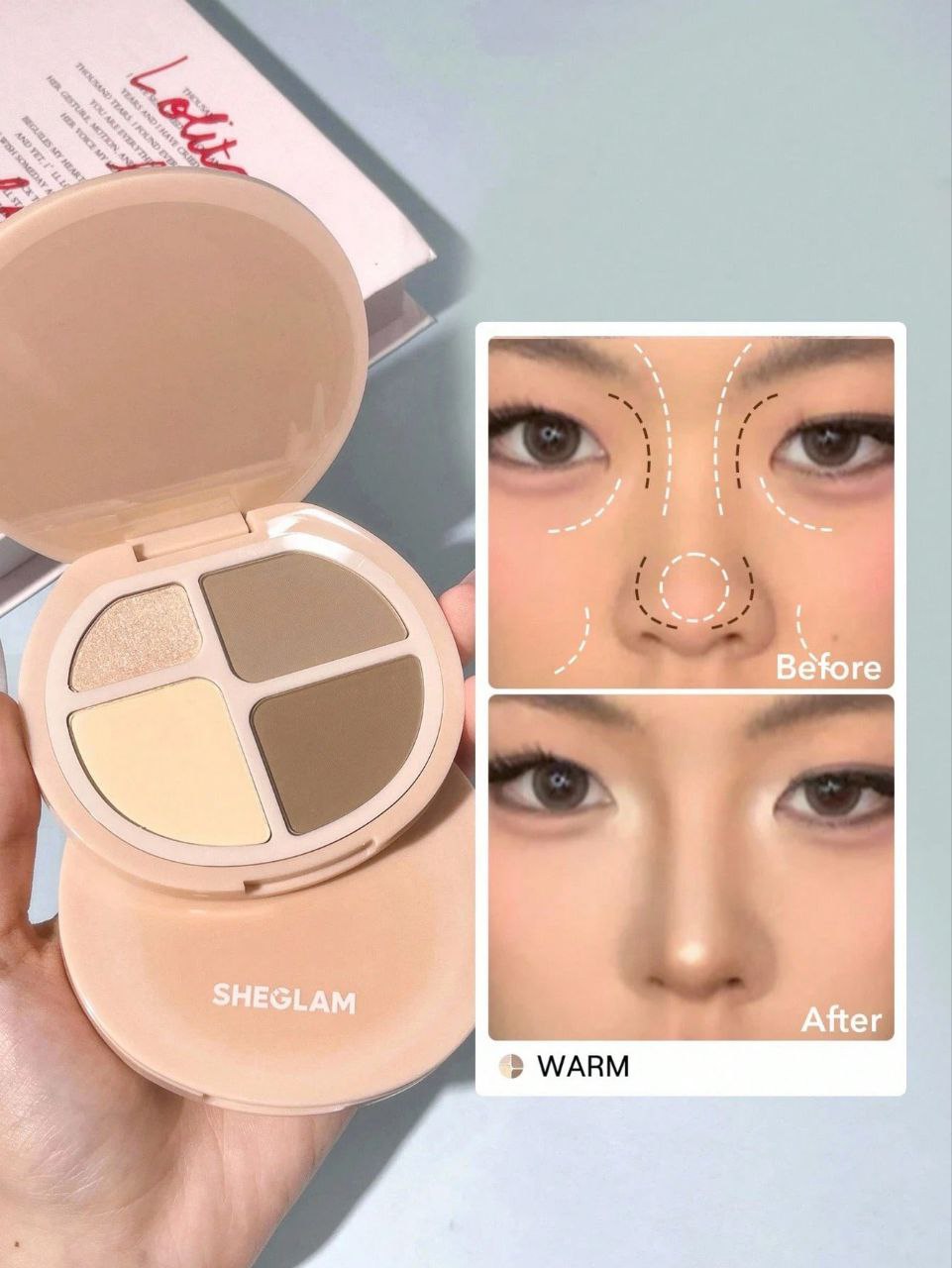 SHEGLAM Hypersculpt Highlight & Contour Palette – Warm