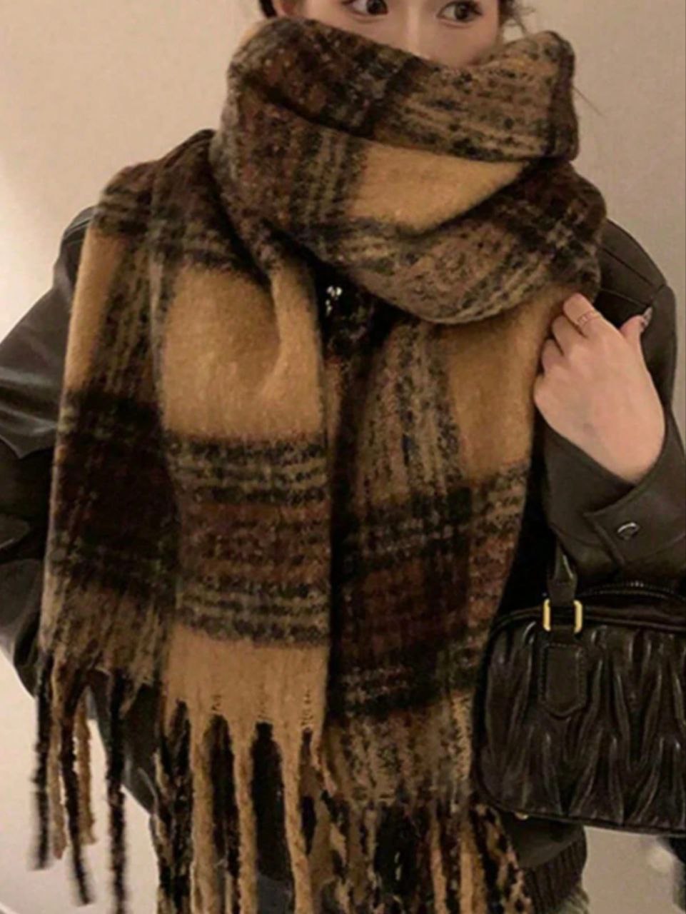 Luxury Mohair-Style Fur Shawl – Soft Winter Wrap