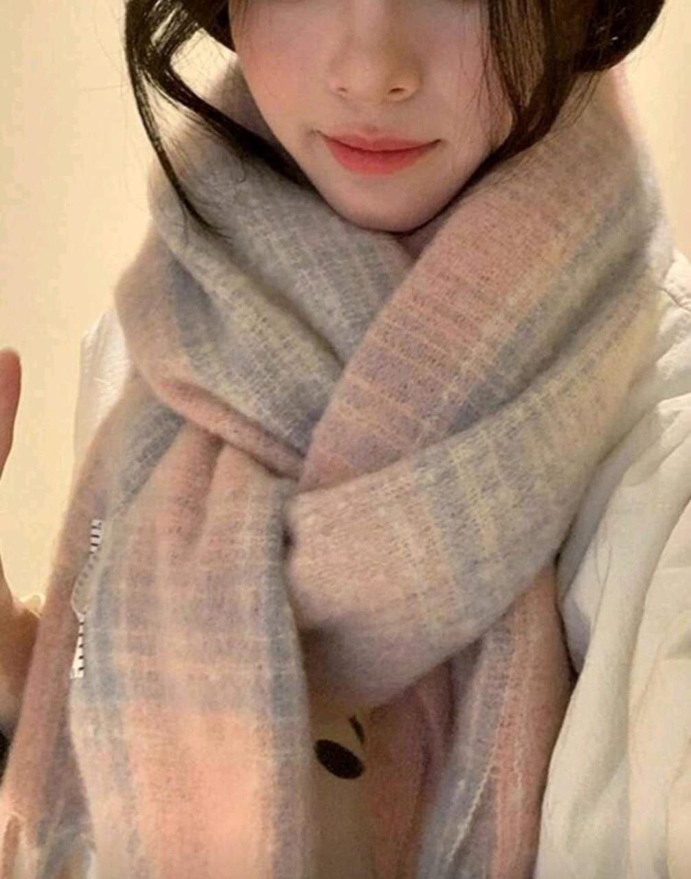 Luxury Mohair-Style Fur Shawl – Soft Winter Wrap