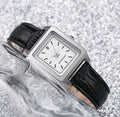 Luxury Square Women’s PU Leather Watch – Gold & Silver – Business Style