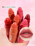 SHEGLAM Just Kissed Lipstick Crayon – Red Velvet Shimmer Matte Lip Glow