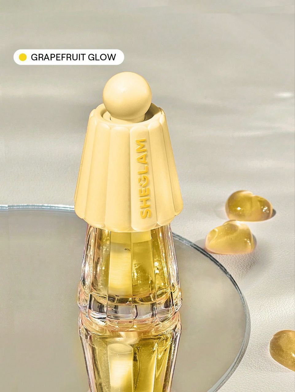 SHEGLAM Jelly Wow Hydrating Lip Oil – Pinkies Up & Grapefruit Glow High-Shine Moisturizing Lip Gloss