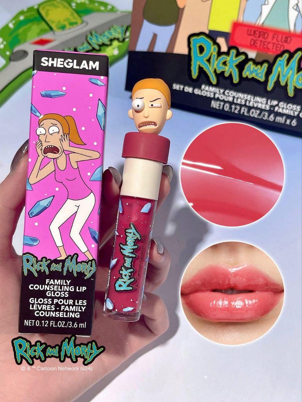 SHEGLAM Lip Gloss from Rick & Morty Set