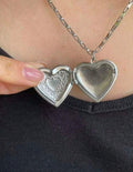 Heart-Shaped Stainless Steel Photo Necklace – Personalized Pendant for Women