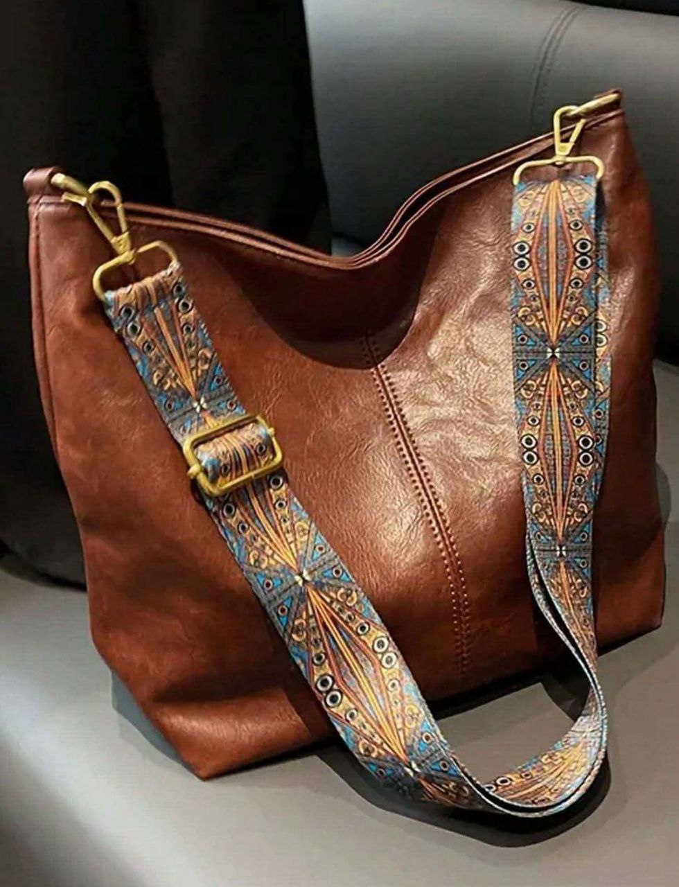 Summer Fashion Large Capacity Shoulder & Tote Bag – Brown