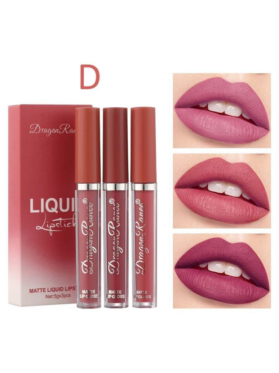Matte Lipstick Set ( 3pcs )