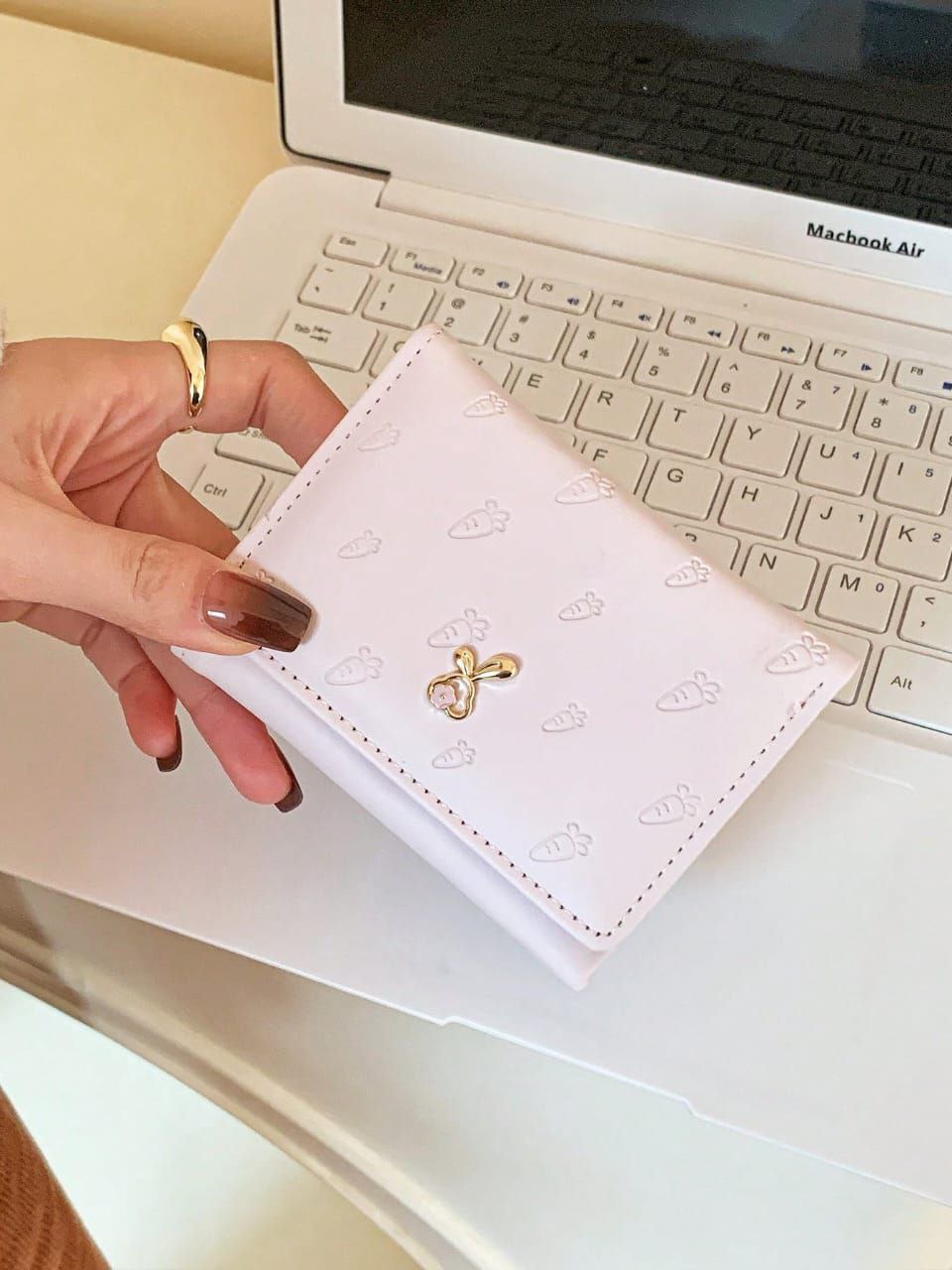 Korean Style Pink Wallet for Women & Girls