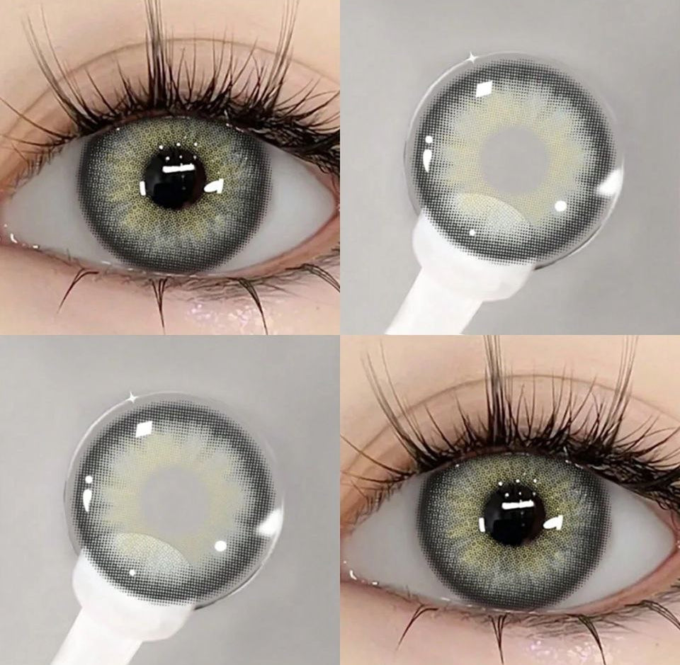 EYESHARE Natural Gray Colored Contact Lenses – 14.2mm Yearly Use