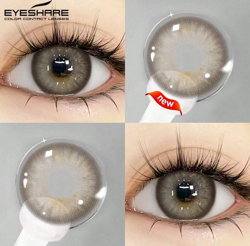 EYESHARE Brown Colored Contact Lenses – 14.5mm Yearly Use