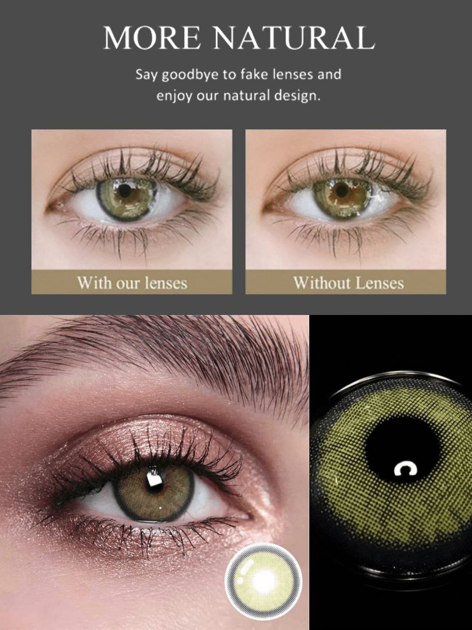 Lalens Neala Green Contact Lenses – 14.0mm Annual Wear