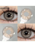 EYESHARE Brown Colored Contact Lenses – 14.0mm, Yearly Use