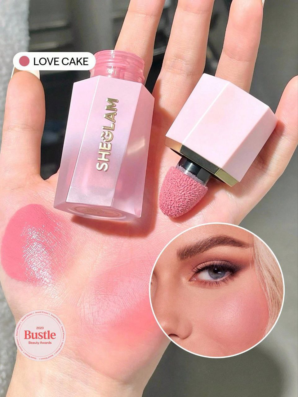 SHEGLAM Color Bloom Liquid Blush – Matte Gel Cream Long-Lasting Blush  ( Love Cake, Rose Ritual, On Point)
