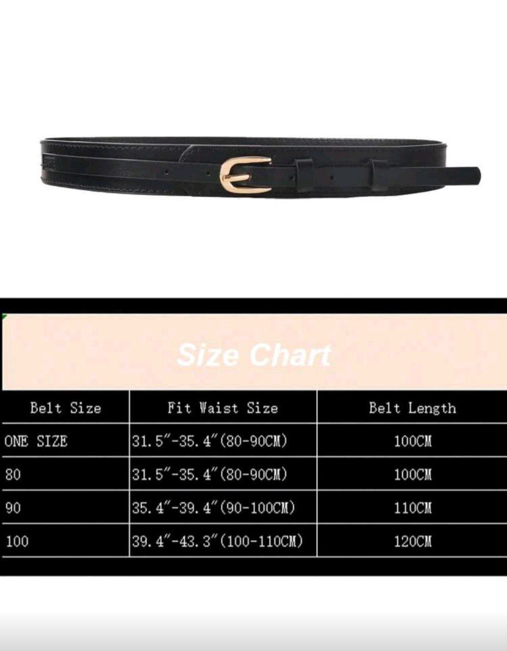 Women’s Slim Waist Belt – Elegant Decorative Design (Black & Brown)