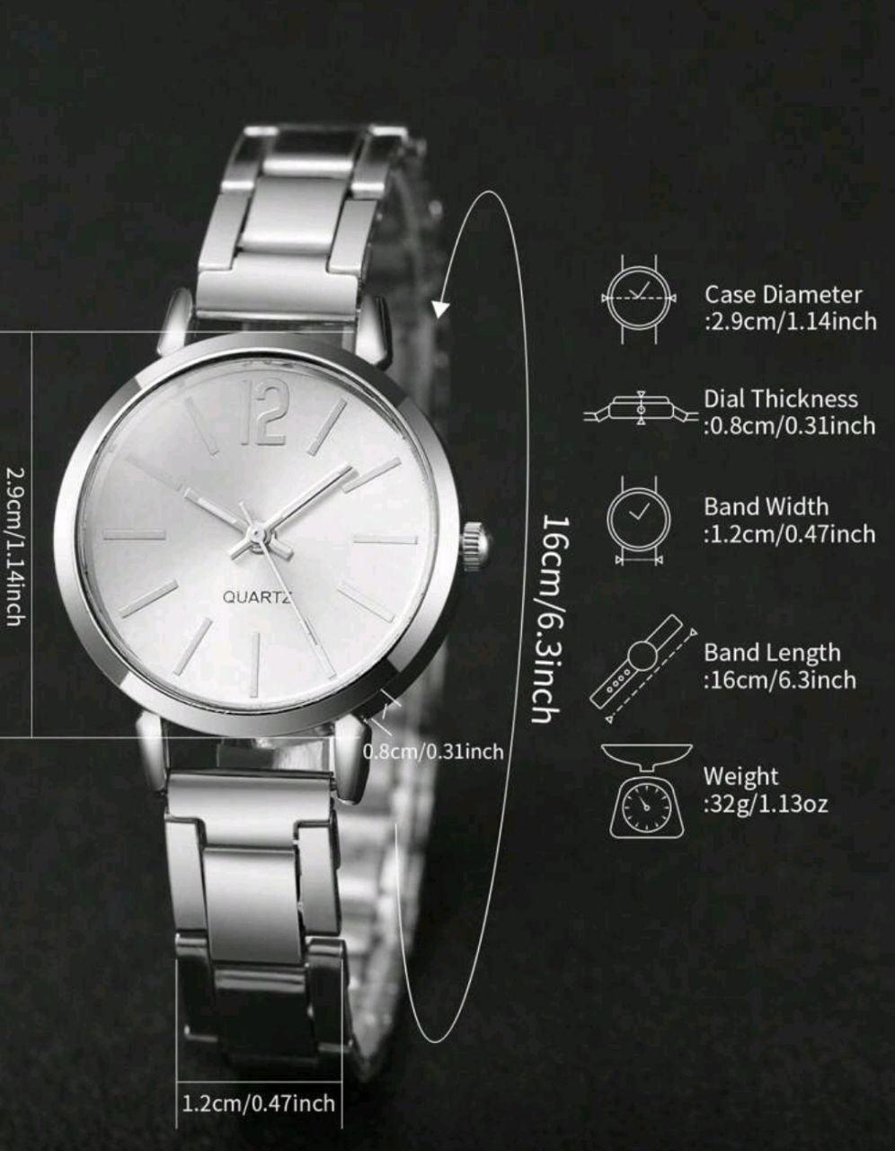 Elegant Alloy Strap Quartz Watch for Women – Everyday Style