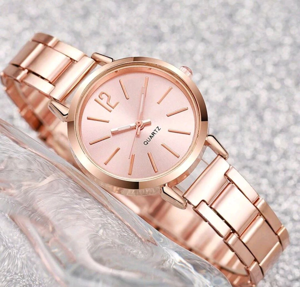 Elegant Alloy Strap Quartz Watch for Women – Everyday Style