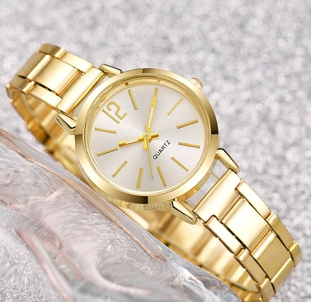 Elegant Alloy Strap Quartz Watch for Women – Everyday Style