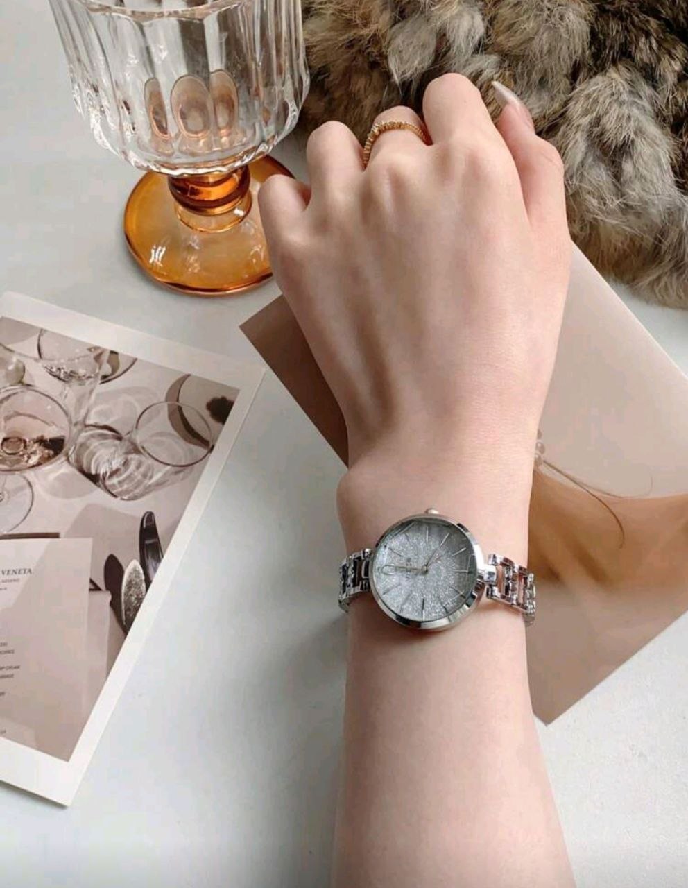 Women’s Elegant Small Dial Stainless Steel Quartz Watch