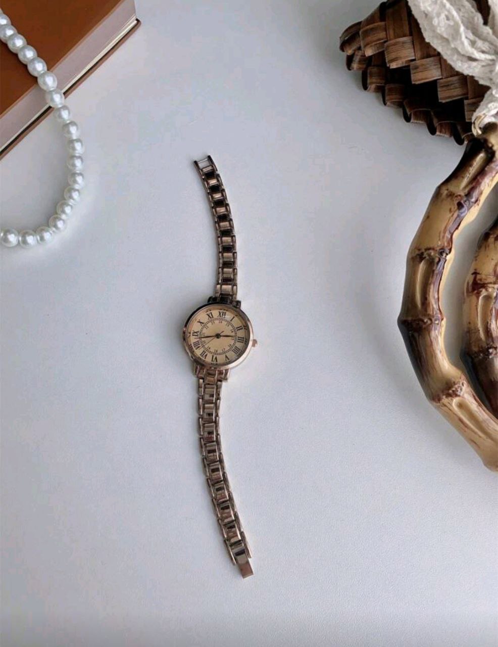 Women’s Elegant Casual Stainless Steel Quartz Watch – Gold