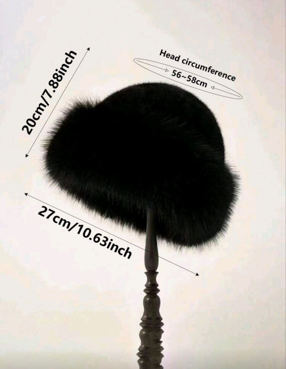 Chic Faux Fur Winter Hat – Soft Rounded Design