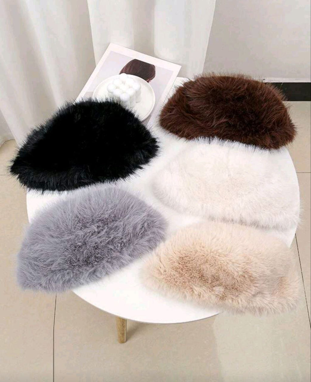 Chic Faux Fur Winter Hat – Soft Rounded Design