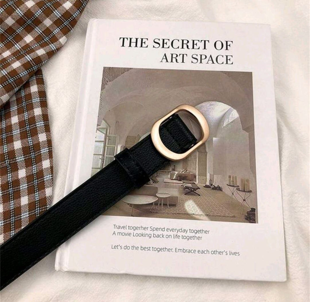 Korean Style No-Hole Belt – Simple & Versatile Decorative Design