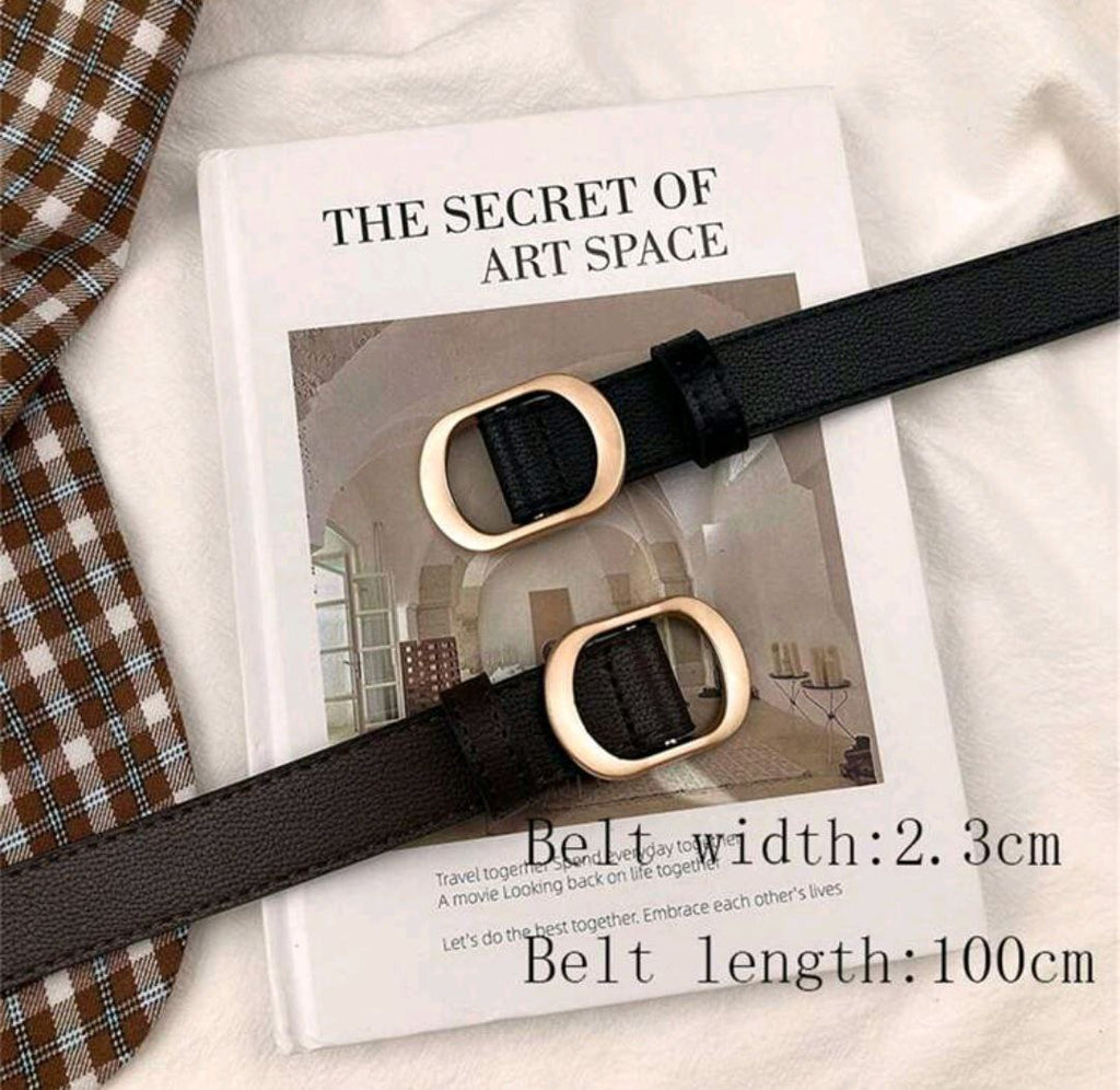 Korean Style No-Hole Belt – Simple & Versatile Decorative Design
