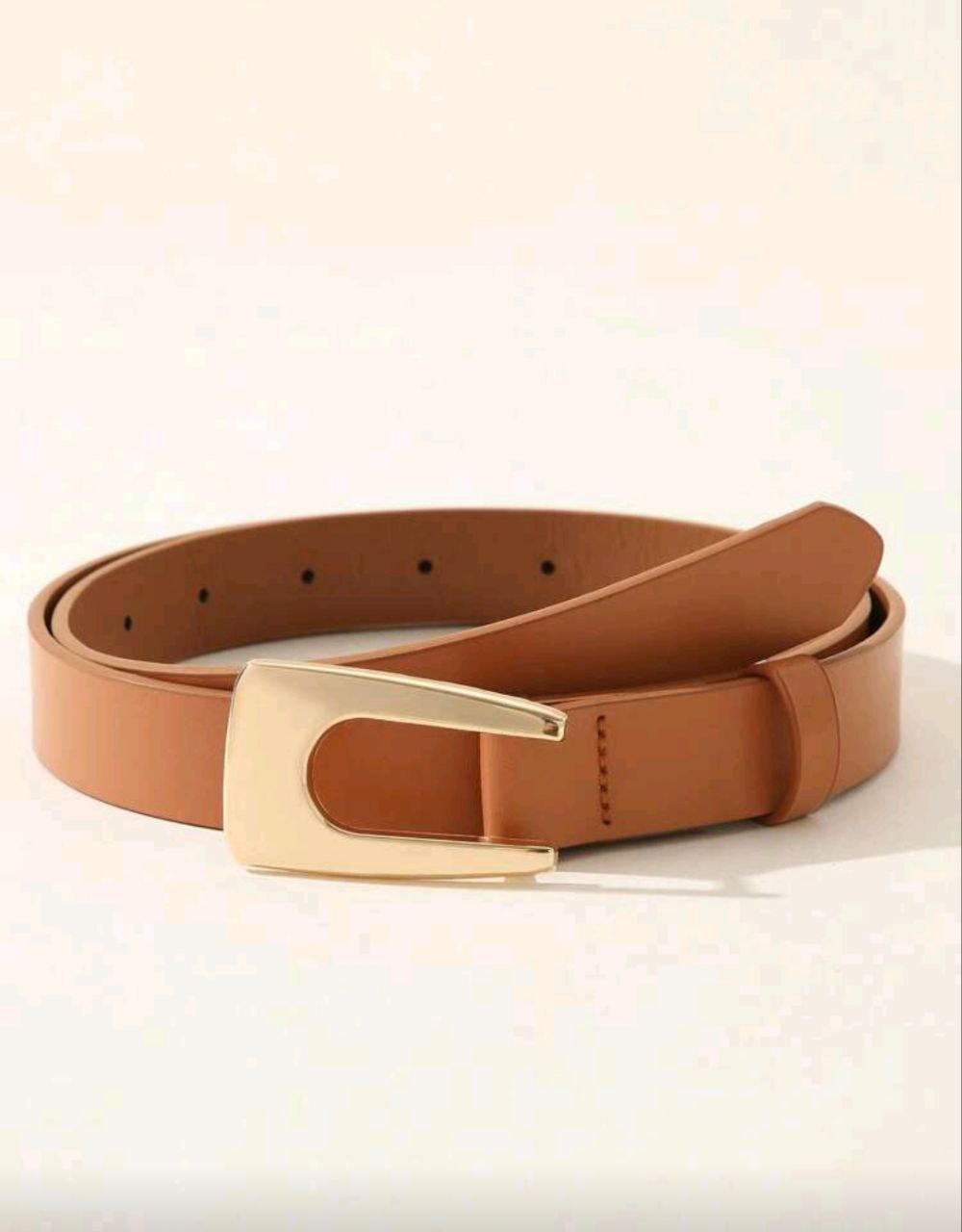 Viral Gold U-Buckle Waist Belt – Elegant Women’s Fashion Belt