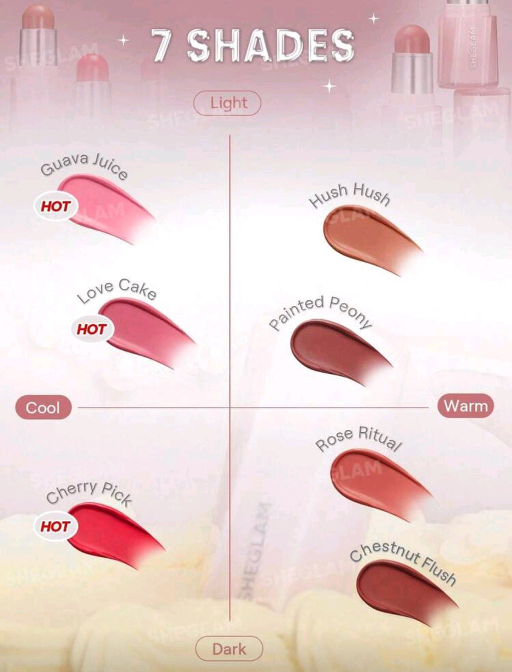 SHEGLAM Buttery Bliss Blush Stick – Creamy Glow Blush