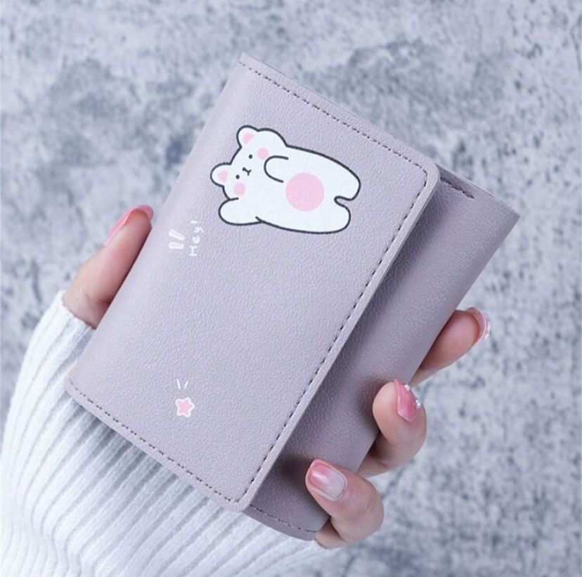 New Korean Style Women Short Wallets ( Lavender & Baby Blue )