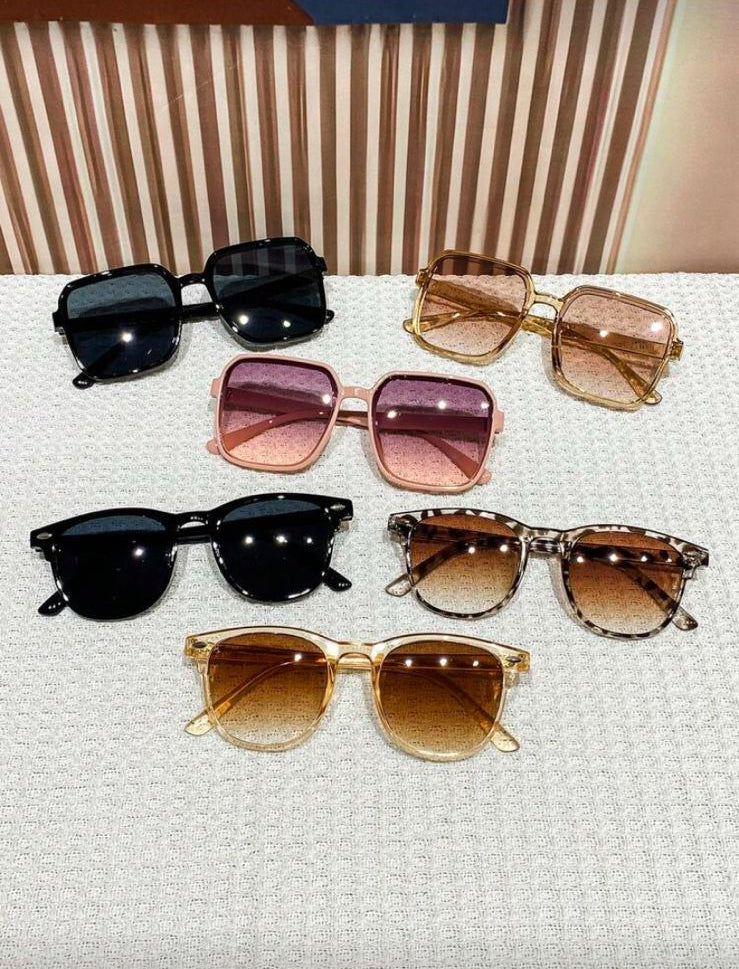 Women's Geometric Retro Chic Fashion Sunglasses – 6 Colors