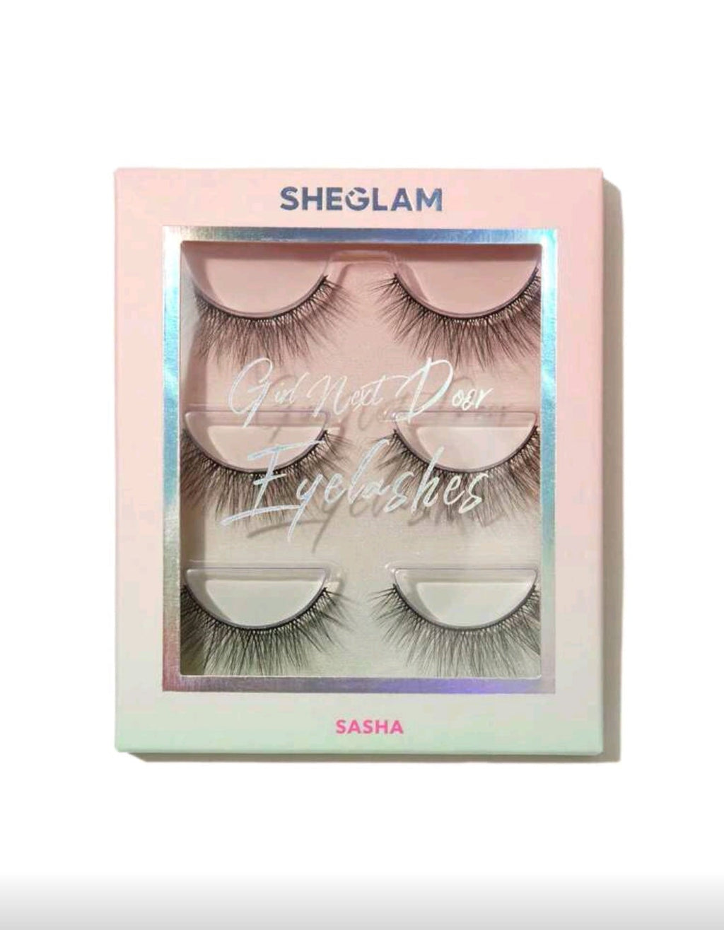SHEGLAM Girl Next Door False Eyelashes – Sasha 3 Pairs Extra Long Natural Lashes