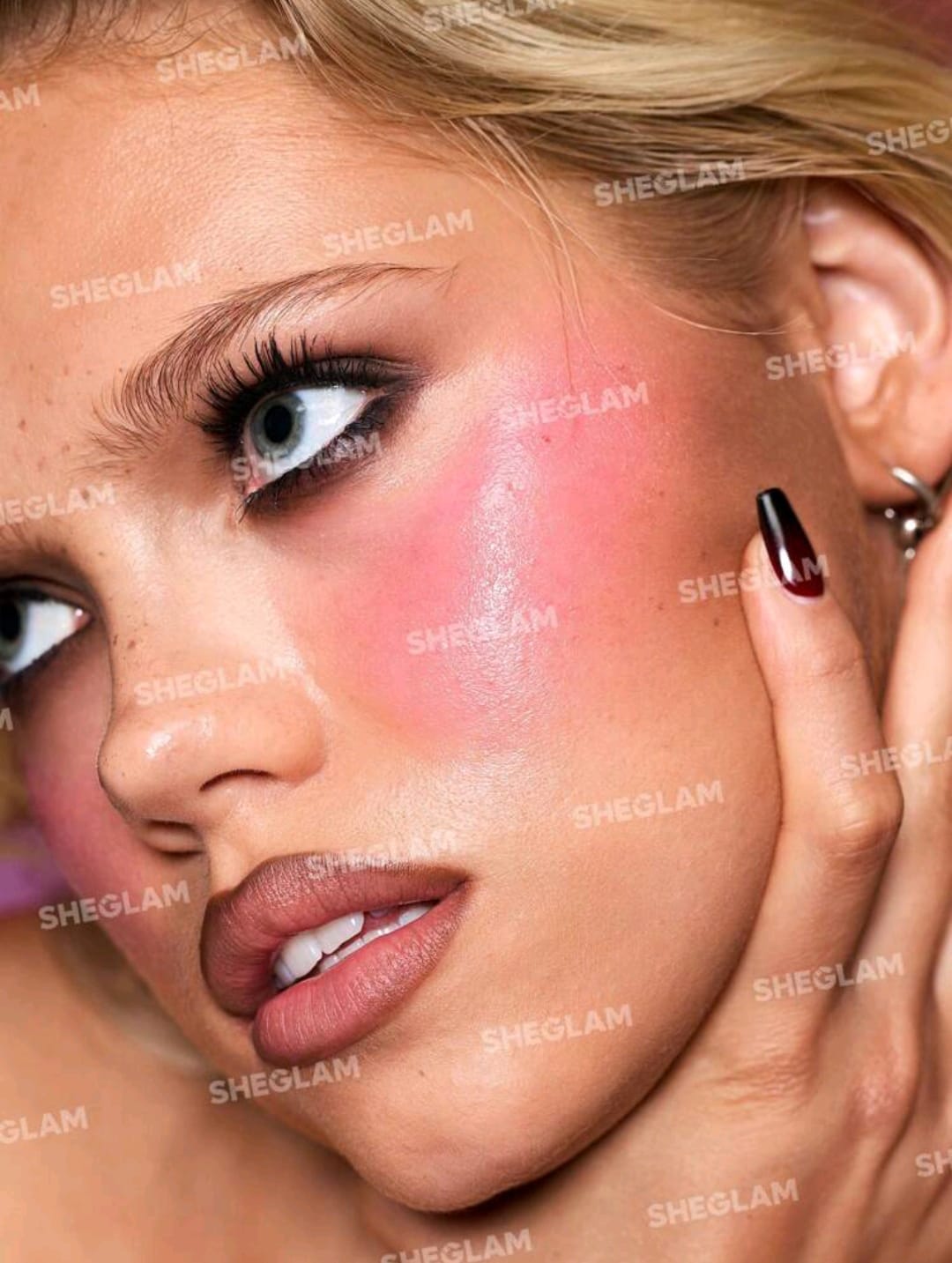 Harley Quinn x SHEGLAM Mischief Mallet Blush Stick – Color Changing Cream Blush, Natural Pigment, Long-Lasting Blendable Makeup for Women