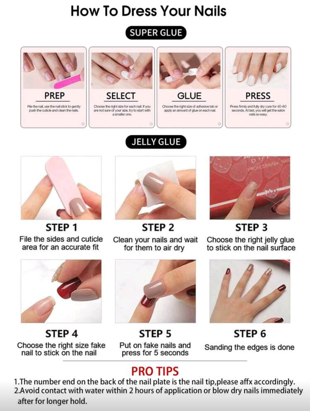 24PCS Long Almond Ombre Glitter Press-On Nails – Silver / Gold