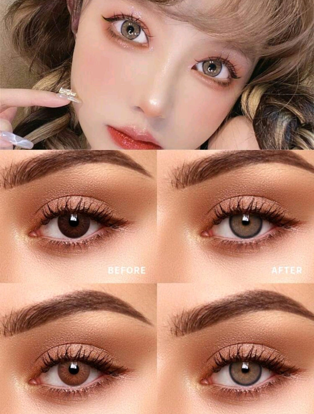 Lalens Neala Brown Contact Lenses – 14.0mm, 1 Year Use