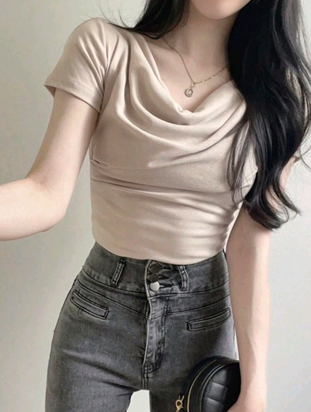 Solid Color Slim Fit Short-Sleeve T-Shirt