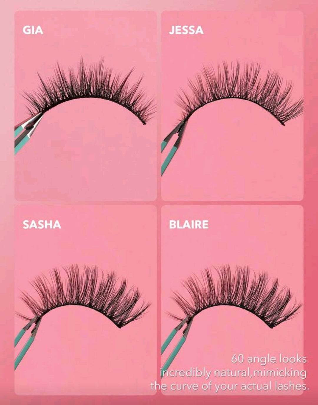 SHEGLAM Girl Next Door False Eyelashes – Sasha 3 Pairs Extra Long Natural Lashes
