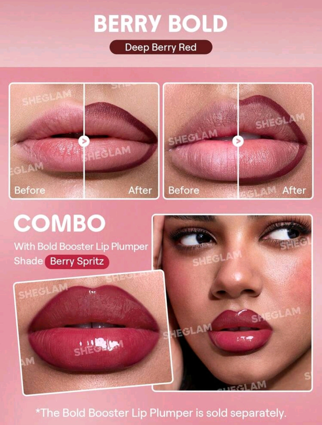 SHEGLAM Berry Bold Plumping Lip Liner