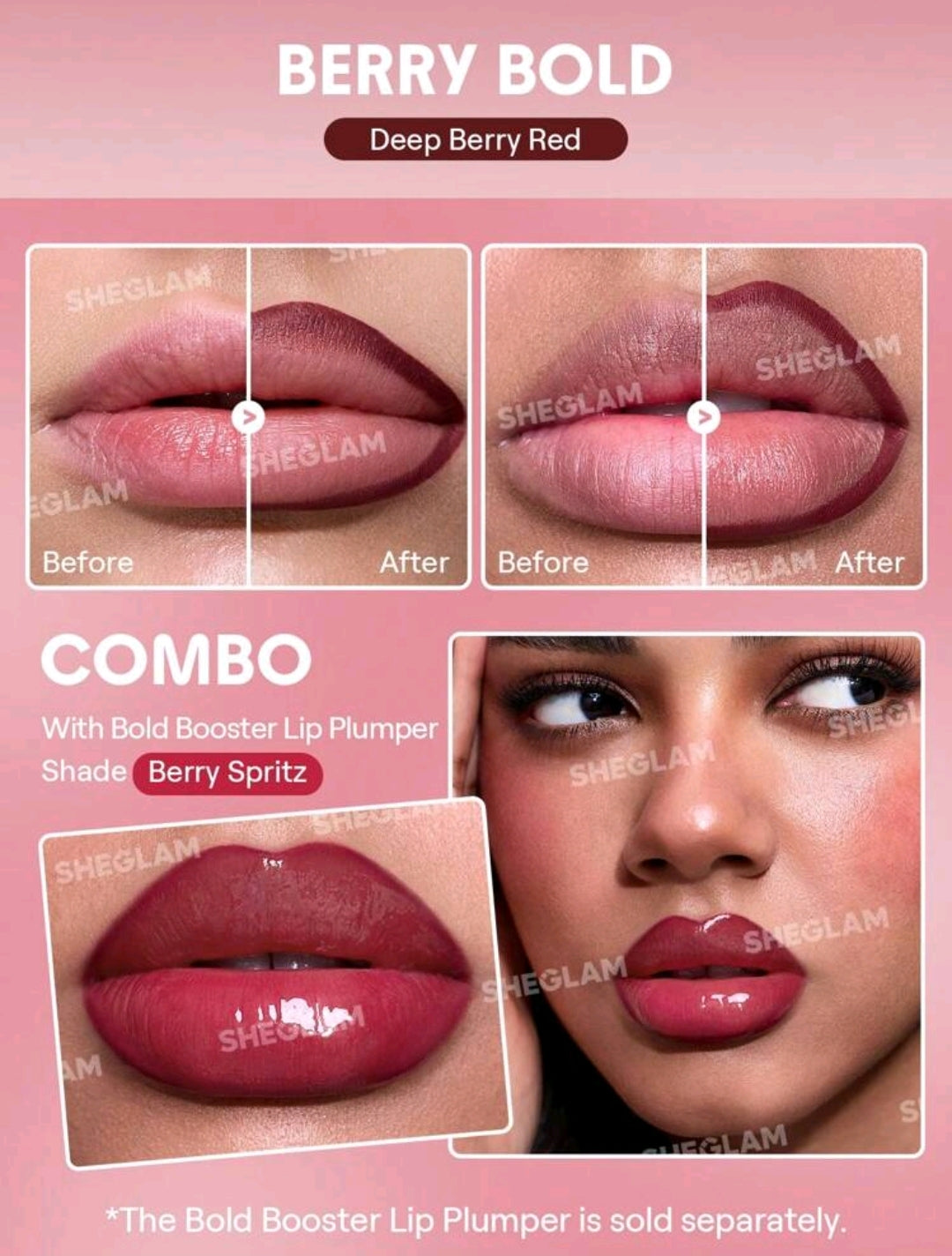 SHEGLAM Berry Bold Plumping Lip Liner