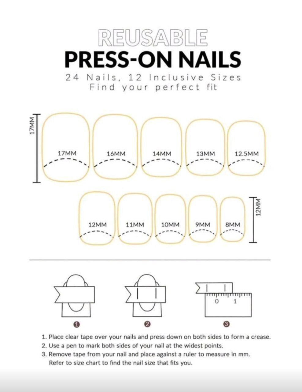30pcs Square Colorful Nails - Sexy & Sweet Style