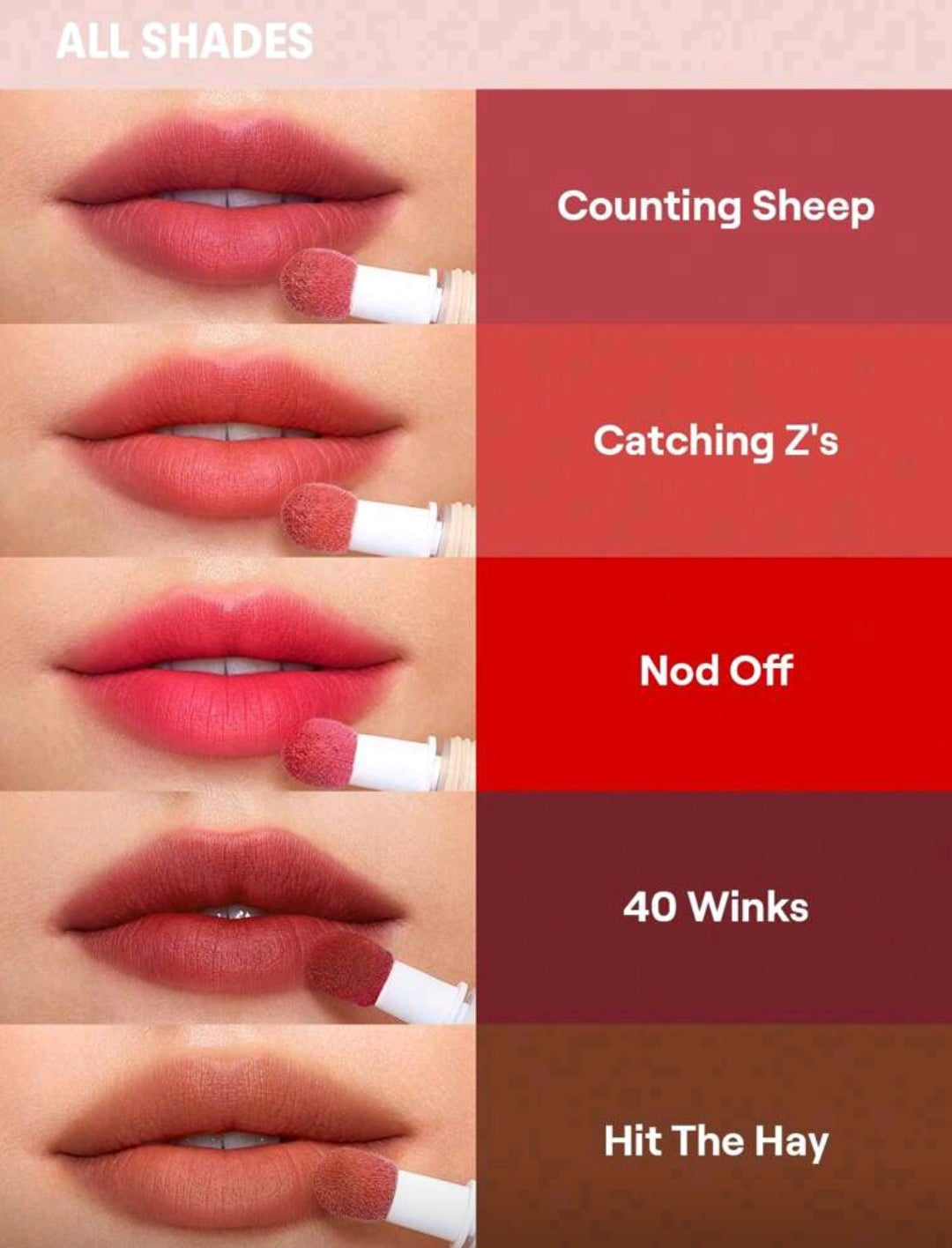 SHEGLAM Pout Pillow Cushion Matte Liquid Lipstick – 40 Winks Long-Lasting Velvet Finish