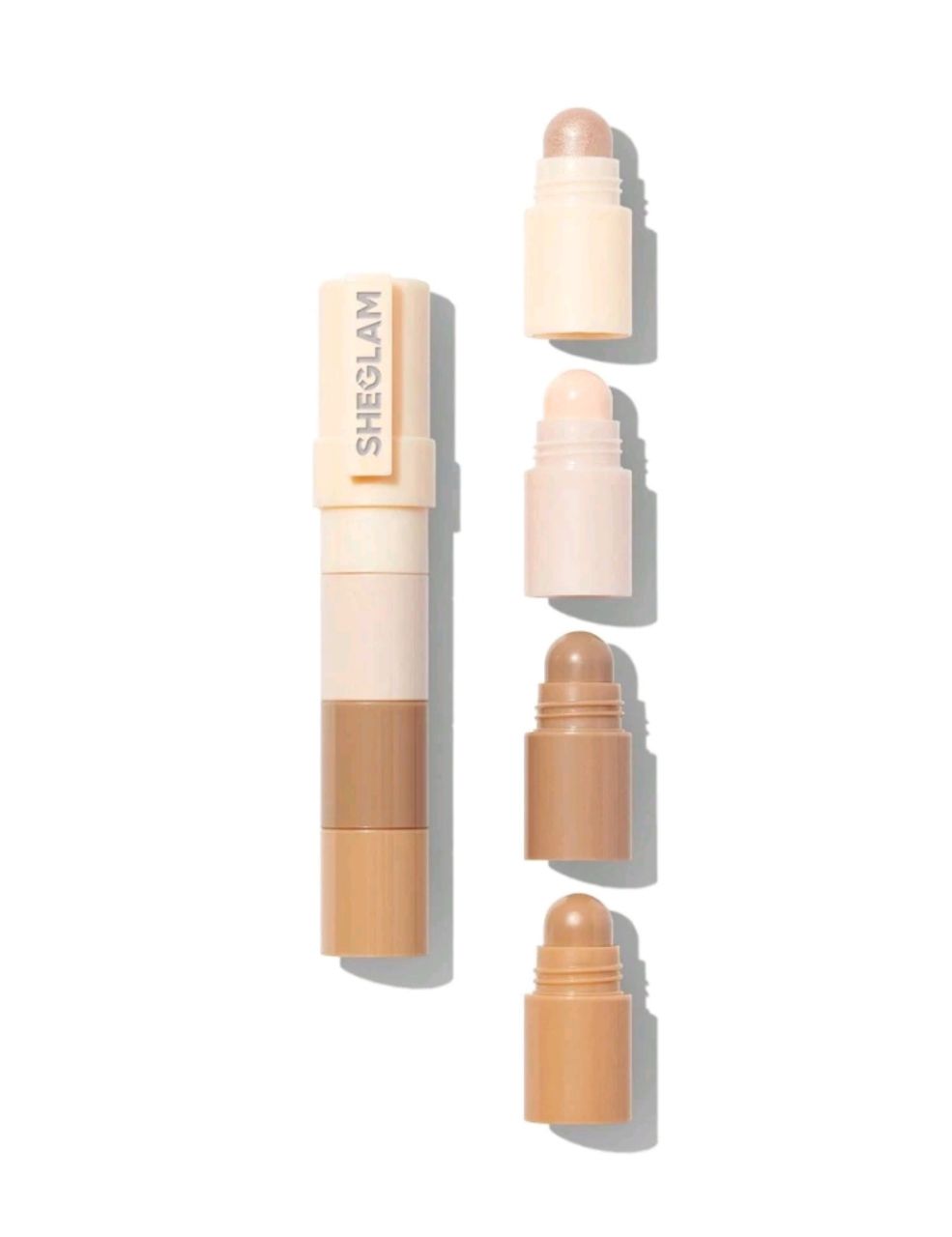 SHEGLAM Multi-Glam Face Pen – Tan | 5-Color Contour Stick