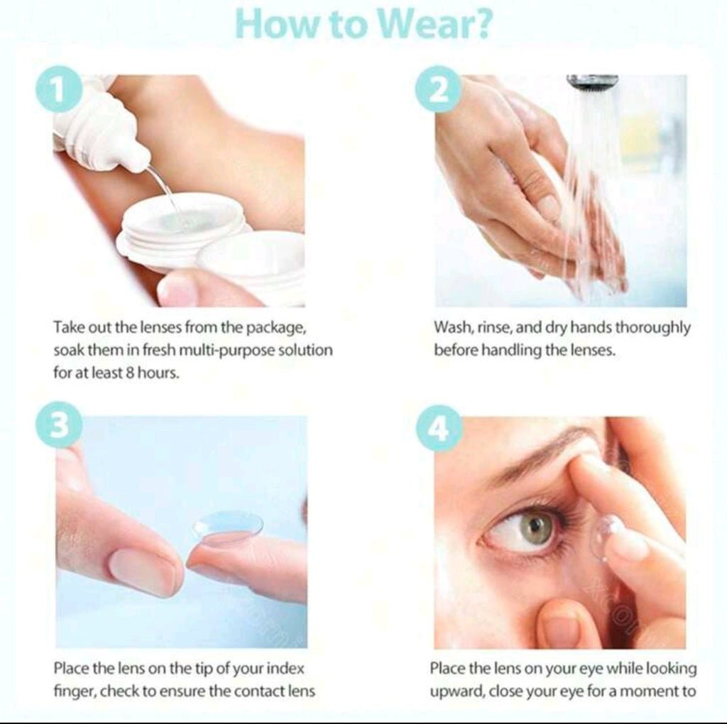 EYESHARE Blue Colored Contact Lenses – 14.5mm Yearly Use