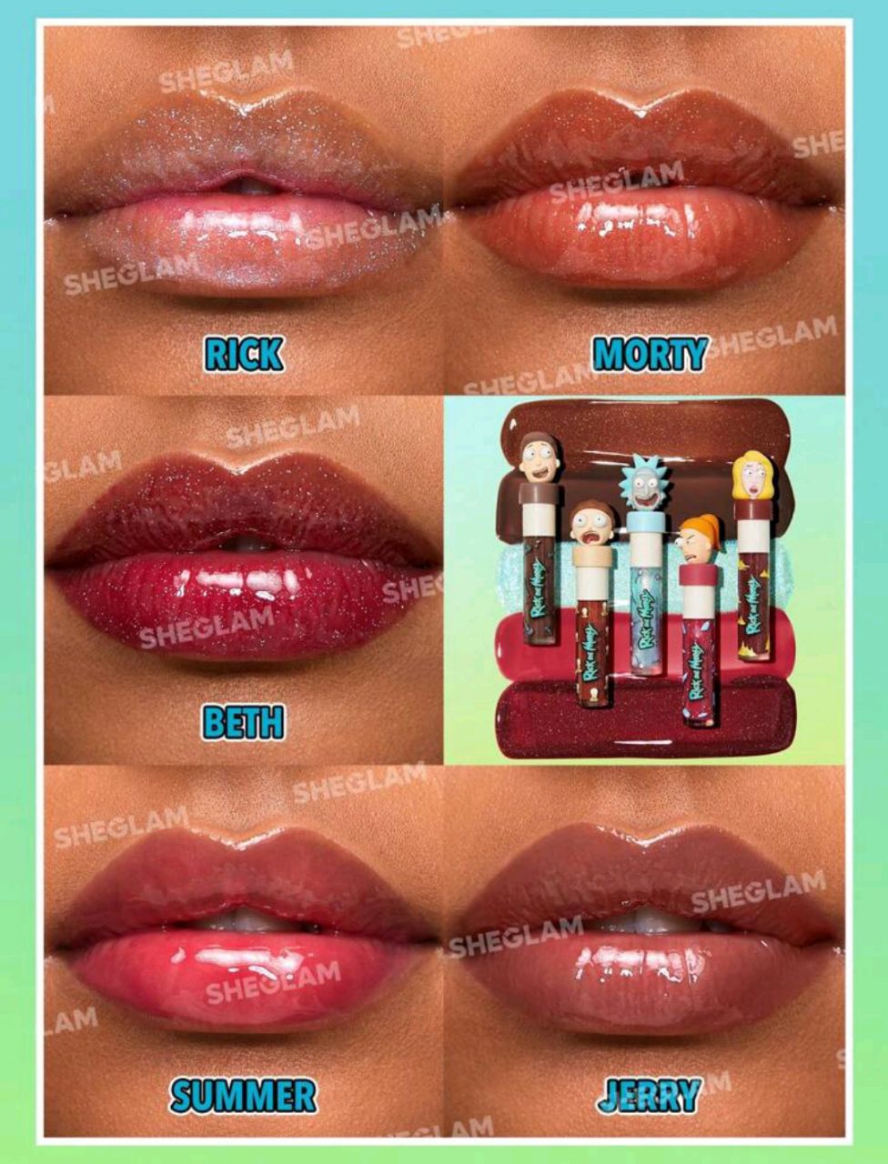 SHEGLAM Lip Gloss from Rick & Morty Set