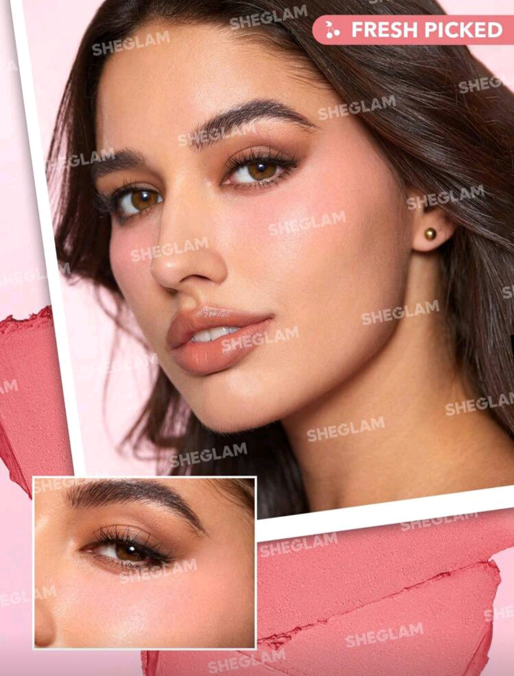 SHEGLAM Very Cherry Cheek & Lip Cream Stack – 2-in-1 Cream Duo